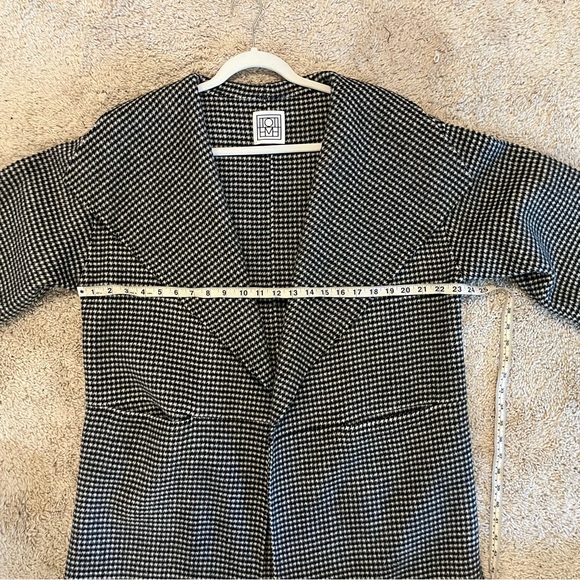 LAST CHANCE TODAY Toteme Black and White Checkered Annecy Coat | XS - Picture 11 of 11
